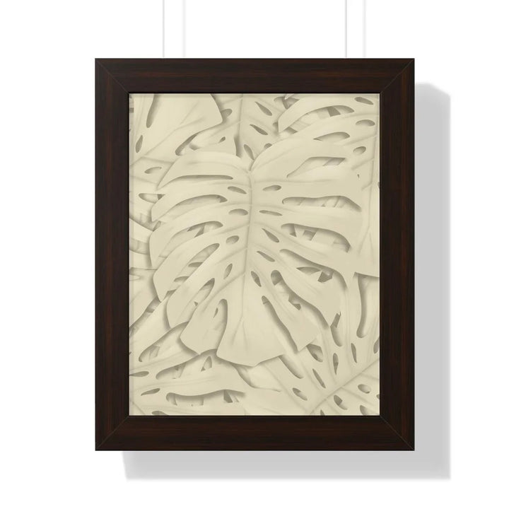 Soft Beige Monstera Framed Print, Poster, Laura Christine Photography & Design, Framed, Home & Living, Indoor, Paper, Posters, Laura Christine Photography & Design, laurachristinedesign.com