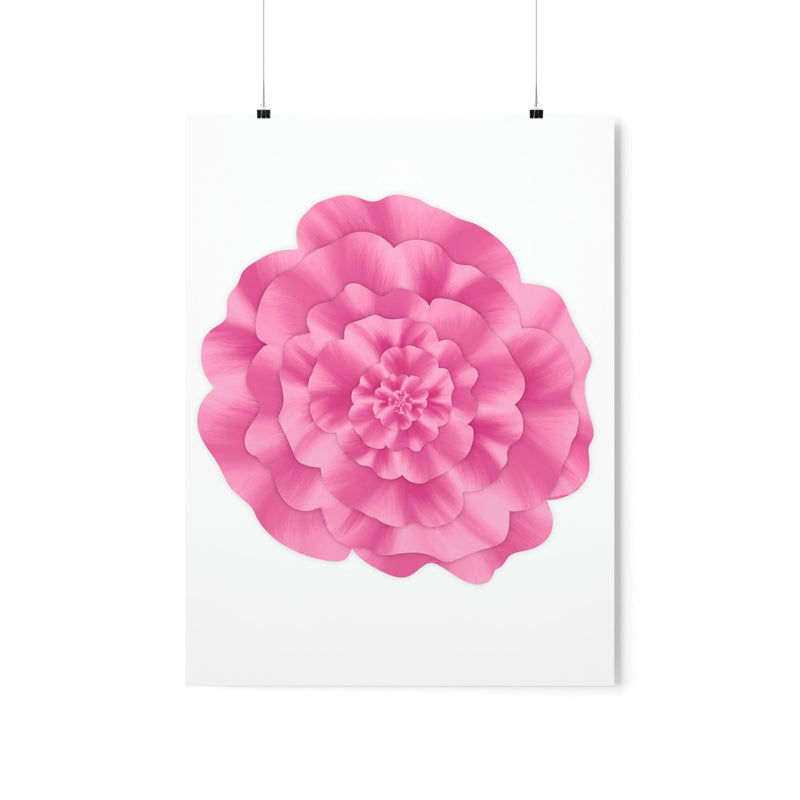 Abstract Peony Flower Print, Poster, Printify, Back to School, Home & Living, Indoor, Matte, Paper, Posters, Valentine&