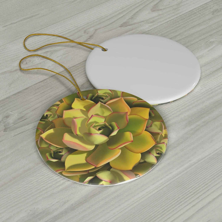POS Aeonium Ceramic Ornament