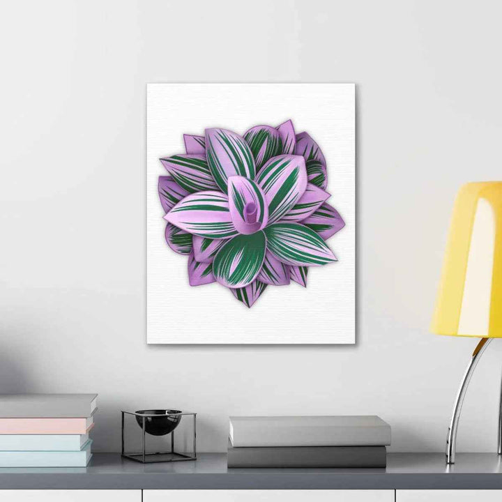 Tradescantia Nanouk Canvas – Botanical Canvas Art Print | Matte Finish Wall Decor