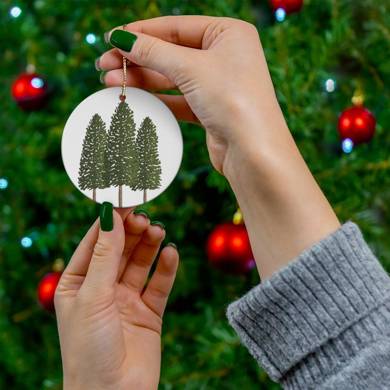 Ponderosa Pine Ceramic Ornament, Home Decor, Laura Christine Photography & Design, Ceramic, Christmas, Glossy, Holiday Picks, Home & Living, ornament, Ornaments, Seasonal Decorations, Laura Christine Photography & Design, laurachristinedesign.com