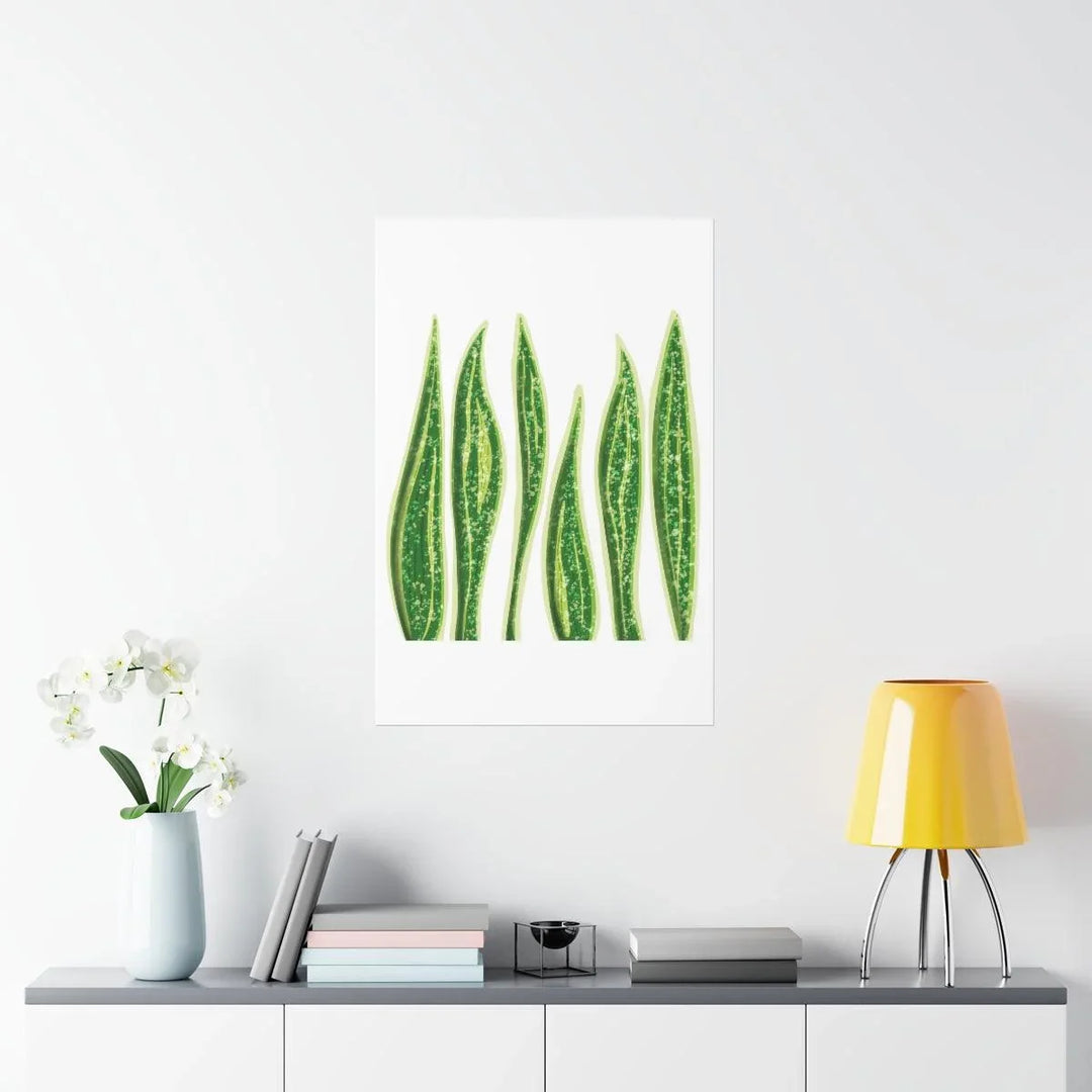 Snake Plant Print – Large Botanical Wall Art Poster | Matte Finish | Unframed - Laura Christine Photography & Design