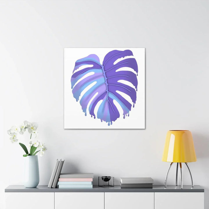 Purple Monstera Canvas - Modern Canvas Art Print | Botanical Wall Decor - Laura Christine Photography & Design