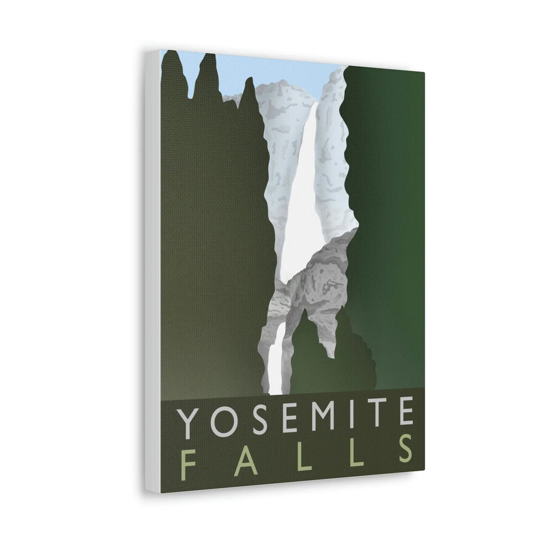 Minimalist Canvas Art – Yosemite Waterfall Canvas Art Print With Matte Finish