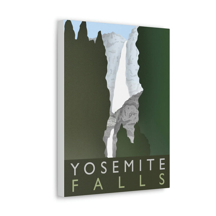 Minimalist Canvas Art – Yosemite Waterfall Canvas Art Print With Matte Finish