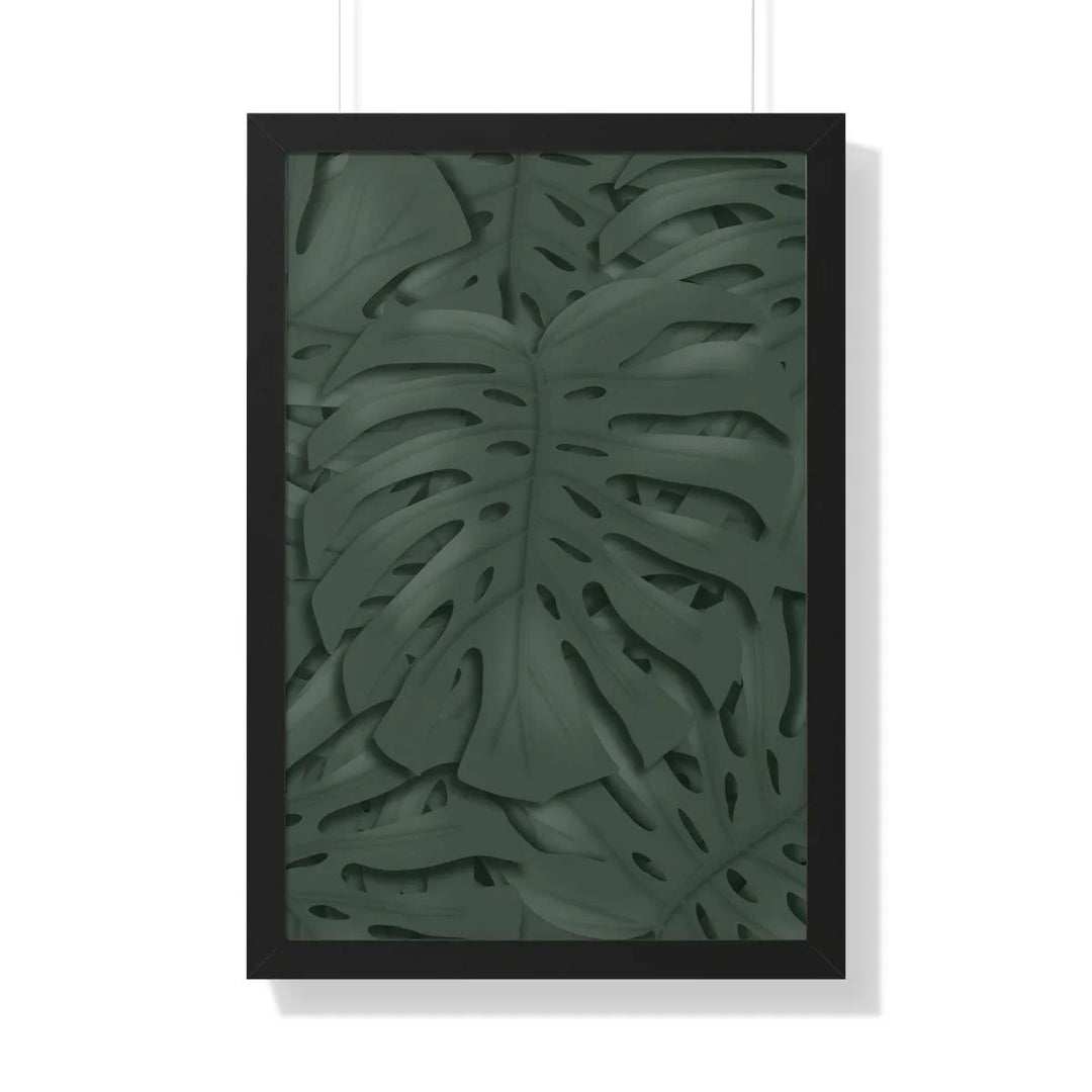 Deep Green Monstera Framed Print, Poster, Laura Christine Photography & Design, Framed, Home & Living, Indoor, Paper, Posters, Laura Christine Photography & Design, laurachristinedesign.com