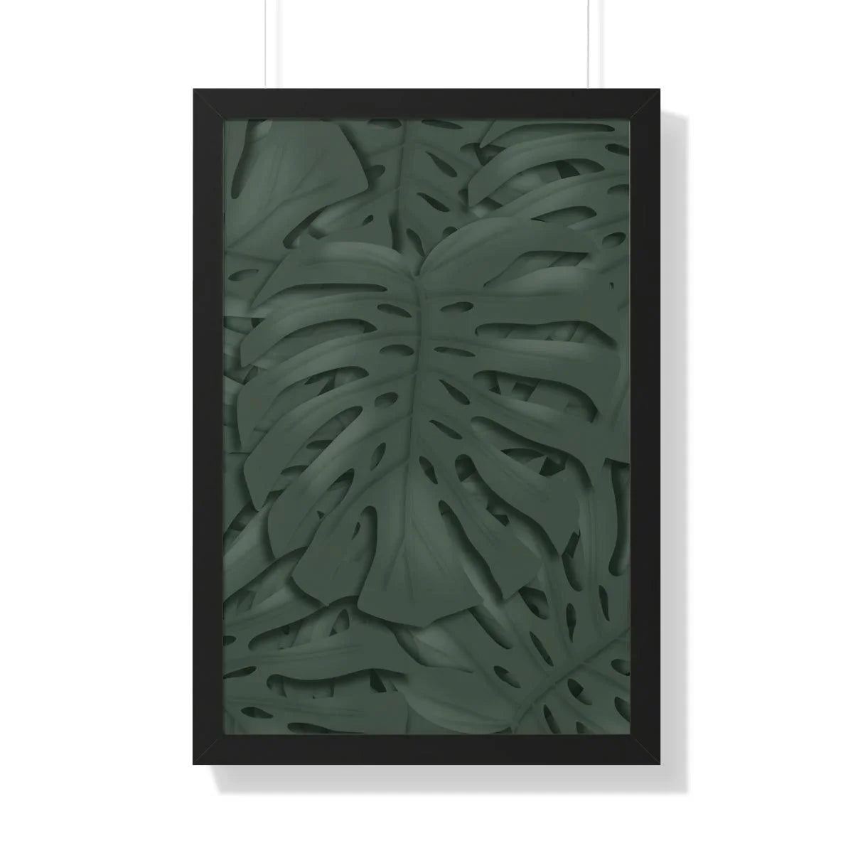 Deep Green Monstera Framed Print, Poster, Laura Christine Photography & Design, Framed, Home & Living, Indoor, Paper, Posters, Laura Christine Photography & Design, laurachristinedesign.com