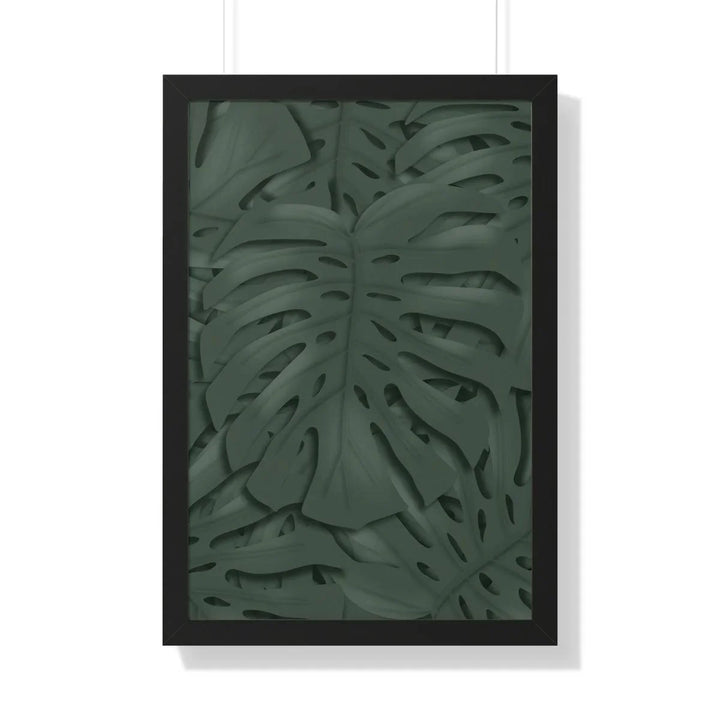 Deep Green Monstera Framed Print, Poster, Laura Christine Photography & Design, Framed, Home & Living, Indoor, Paper, Posters, Laura Christine Photography & Design, laurachristinedesign.com