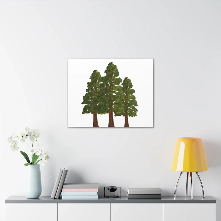 Coastal Redwoods Canvas - Stretched Cotton Canvas Art Print | Matte Finish Wall Hanging Artwork