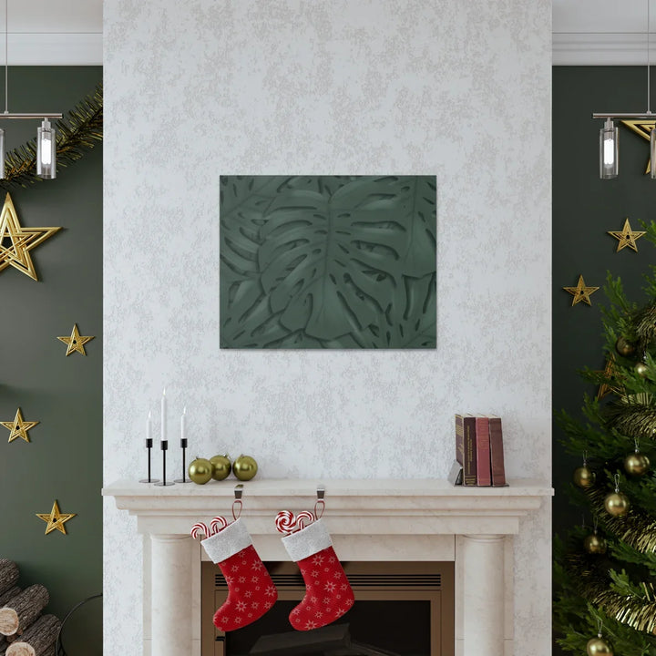 Monstera Canvas Art | Tropical Leaf Canvas Art Print - Matte Finish & Durable Cotton