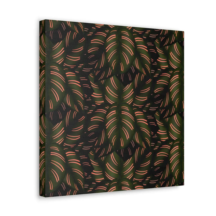 Calathea Pinstripe Canvas – Botanical Canvas Art Print | Matte Finish Wall Decor