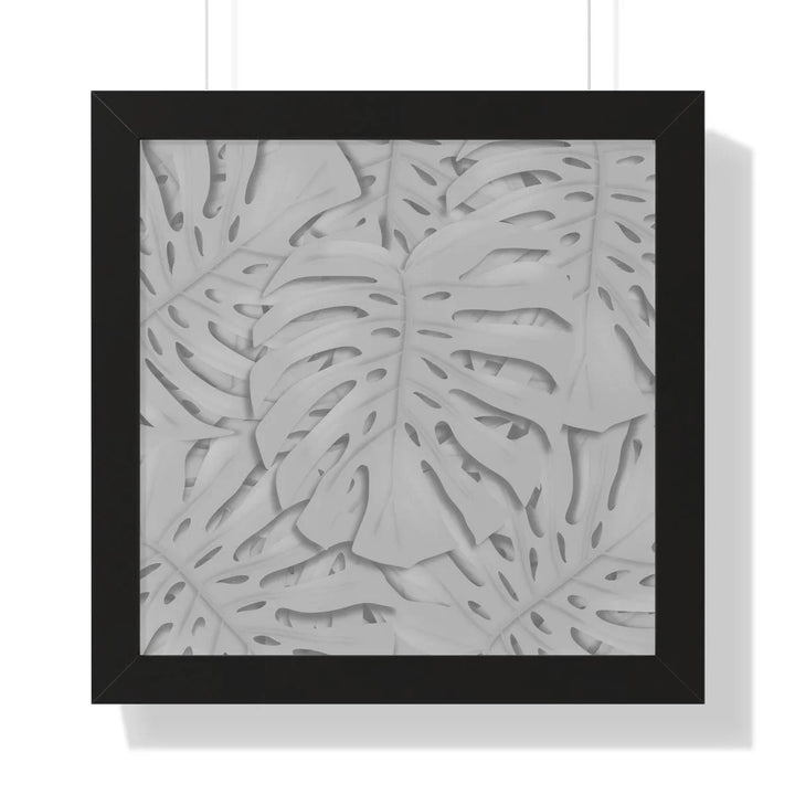 Soft Gray Monstera Framed Print, Poster, Laura Christine Photography & Design, Framed, Home & Living, Indoor, Paper, Posters, Laura Christine Photography & Design, laurachristinedesign.com