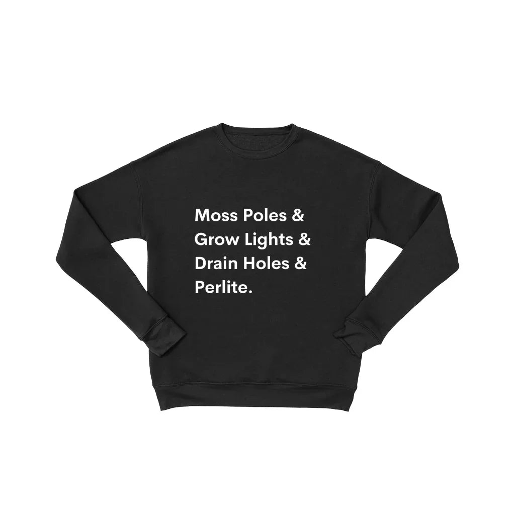 House Plant Sweatshirt – Cozy Cotton Fleece Pullover for Plant Lovers