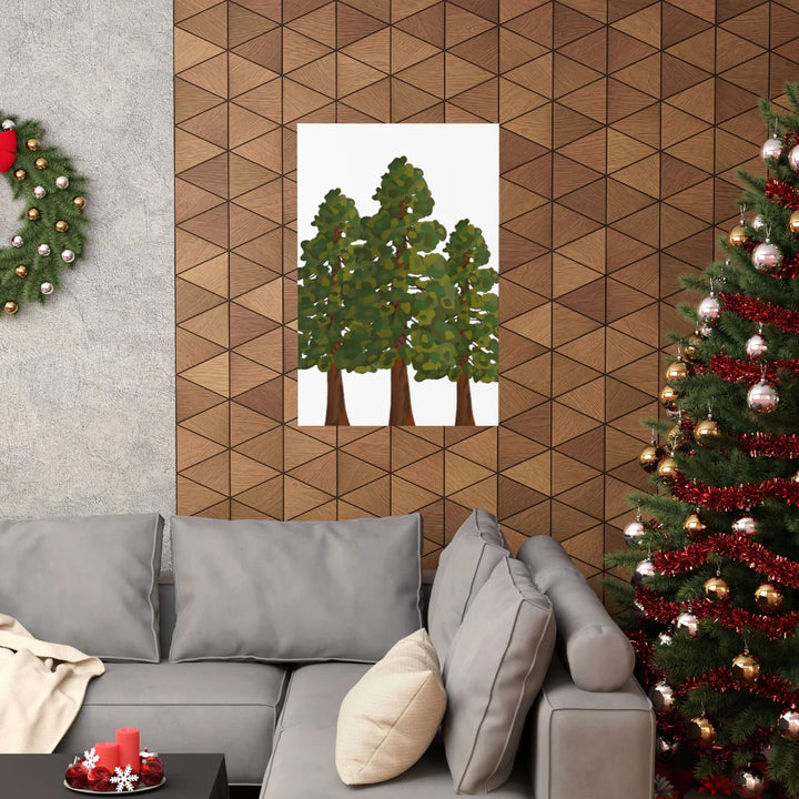 Coastal Redwoods Print – Museum-Grade Paper Poster | Archival Ink Artwork Unframed