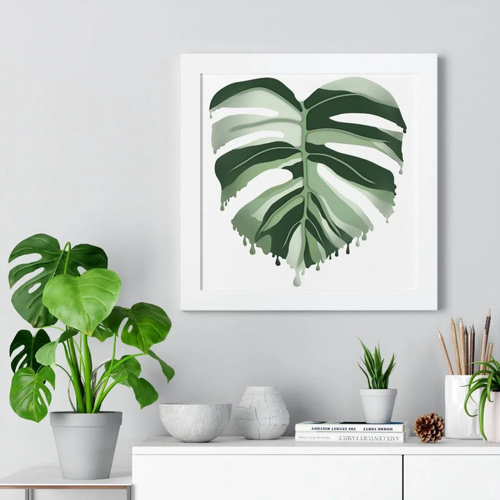 Melting Monstera (Albo) Framed Print, Poster, Laura Christine Photography & Design, Framed, Home & Living, Indoor, Paper, Posters, Laura Christine Photography & Design, laurachristinedesign.com