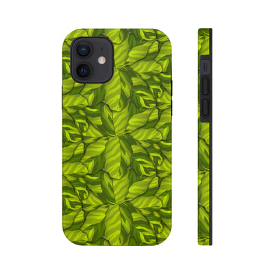 Calathea Yellow Fusion Phone Case, Phone Case, Printify, Accessories, Android, Calathea, Gift, Glossy, House Plant, Illustration, Indoor Plant, Iphone, iPhone Cases, Matte, Mobile, Phone accessory, Phone Case, Phone Cases, Plant, Prayer Plant, Protective Case, Samsung Cases, Yellow Fusion, Laura Christine Photography & Design, laurachristinedesign.com