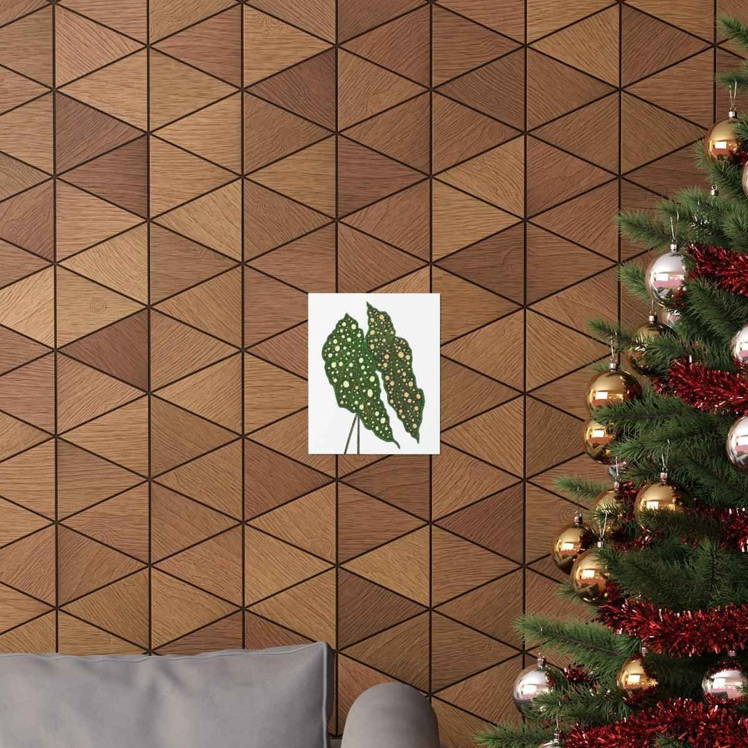 Begonia Maculata Print - Botanical Wall Art on Museum Grade Paper | Matte Finish Unframed