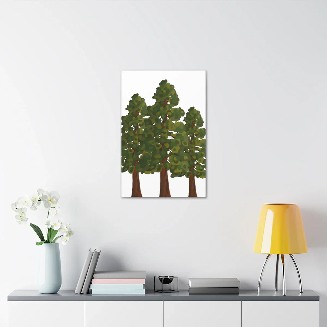 Coastal Redwoods Canvas - Stretched Cotton Canvas Art Print | Matte Finish Wall Hanging Artwork