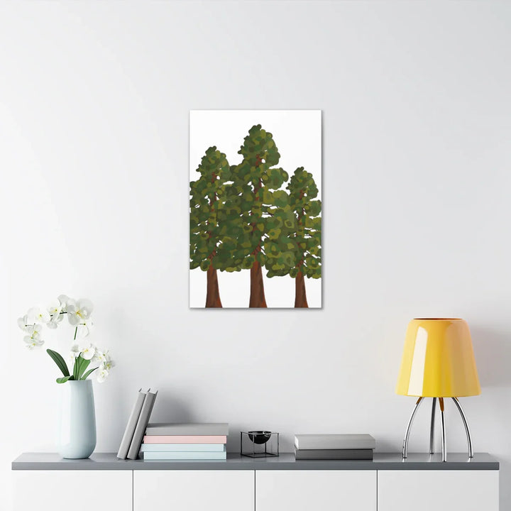 Coastal Redwoods Canvas - Stretched Cotton Canvas Art Print | Matte Finish Wall Hanging Artwork