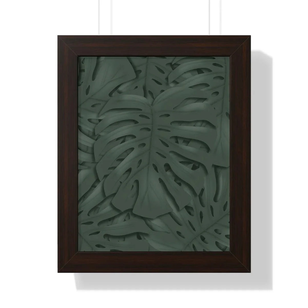 Deep Green Monstera Framed Print, Poster, Laura Christine Photography & Design, Framed, Home & Living, Indoor, Paper, Posters, Laura Christine Photography & Design, laurachristinedesign.com