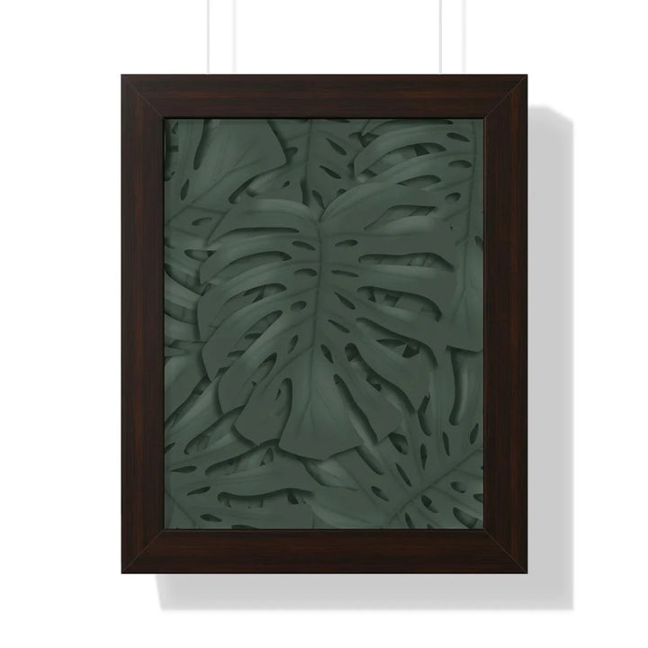 Deep Green Monstera Framed Print, Poster, Laura Christine Photography & Design, Framed, Home & Living, Indoor, Paper, Posters, Laura Christine Photography & Design, laurachristinedesign.com