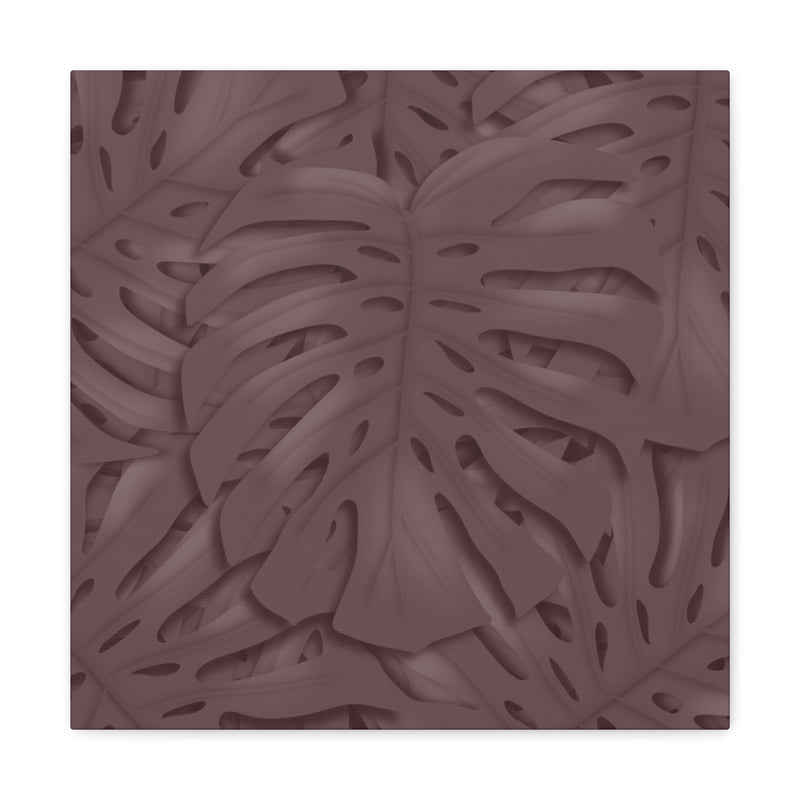 Merlot Monstera Canvas