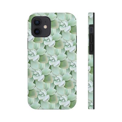 Pachyveria Haagei Succulent Pattern Phone Case, Phone Case, Printify, Accessories, Glossy, iPhone Cases, Matte, Phone accessory, Phone Cases, Samsung Cases, Laura Christine Photography & Design, laurachristinedesign.com