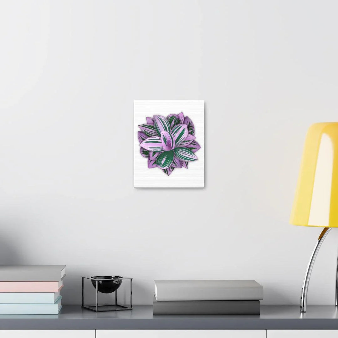 Tradescantia Nanouk Canvas – Botanical Canvas Art Print | Matte Finish Wall Decor - Laura Christine Photography & Design