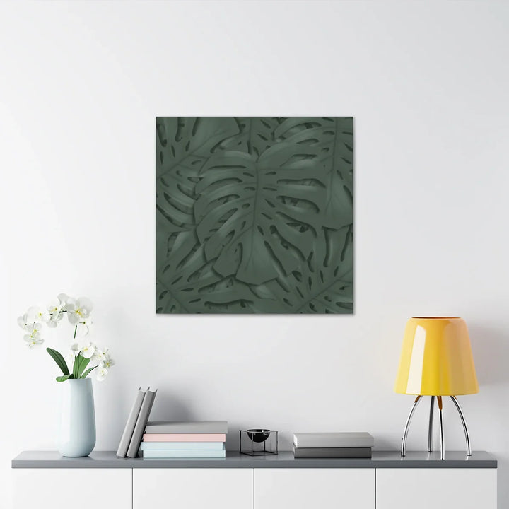 Monstera Canvas Art | Tropical Leaf Canvas Art Print - Matte Finish & Durable Cotton
