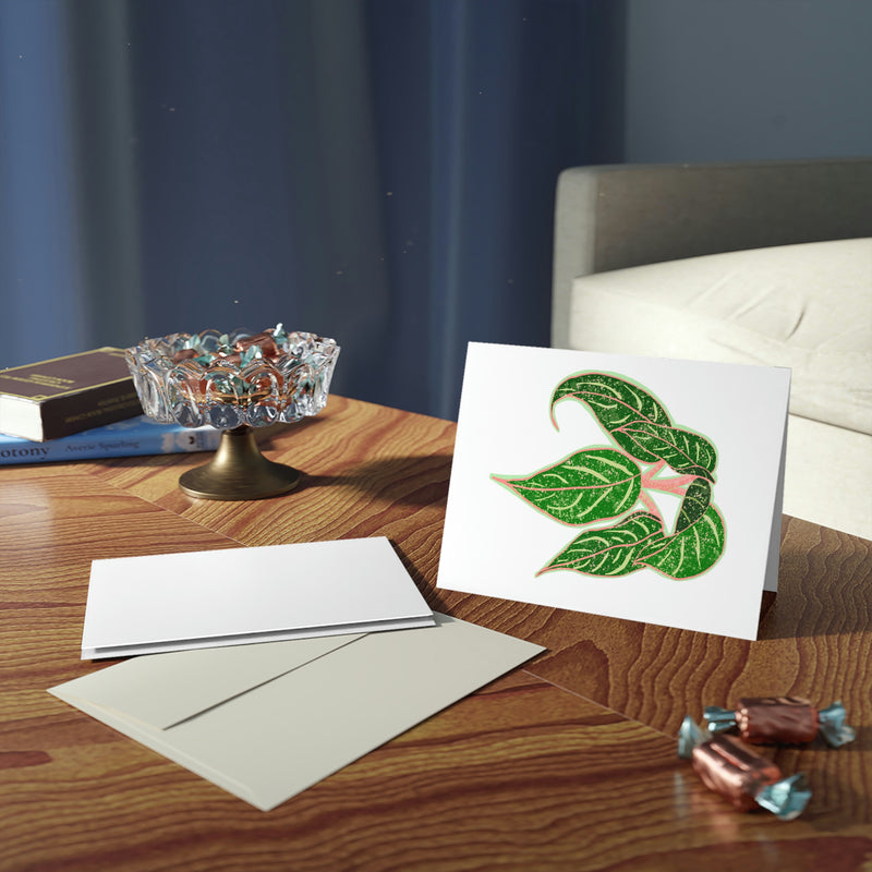 Aglaonema Sparkling Sarah Greeting Card