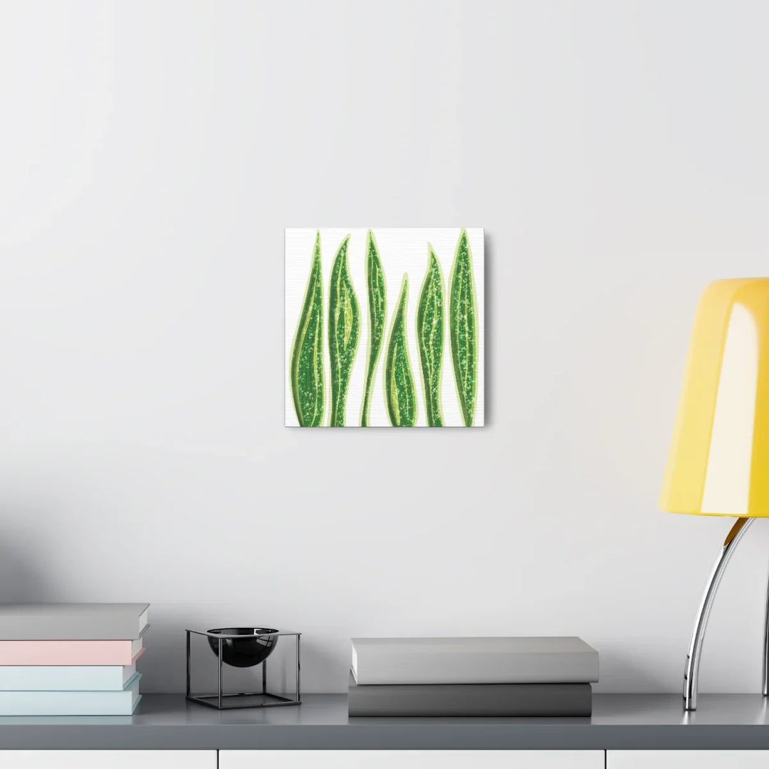 Snake Plant Canvas | Botanical Canvas Decor - Matte Finish Artwork for Living Room - Laura Christine Photography & Design