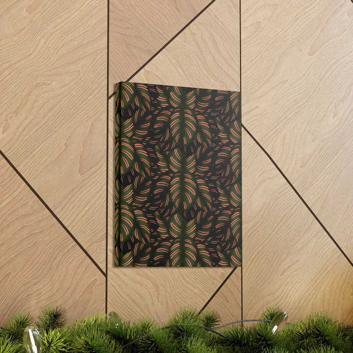 Calathea Pinstripe Canvas – Botanical Canvas Art Print | Matte Finish Wall Decor