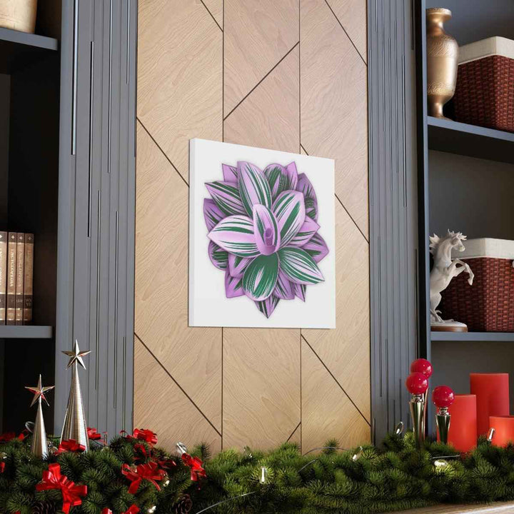 Tradescantia Nanouk Canvas – Botanical Canvas Art Print | Matte Finish Wall Decor