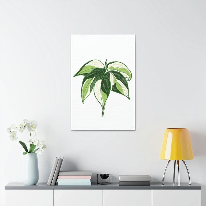 Philodendron 'Cream Splash' Canvas, Canvas, Printify, Art & Wall Decor, Canvas, Hanging Hardware, Home & Living, Indoor, Laura Christine Photography & Design, laurachristinedesign.com