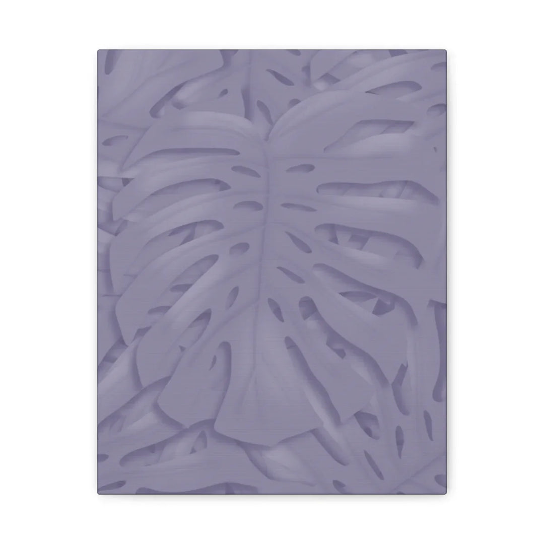 Violet Monstera Canvas – Durable Canvas Art Print With Matte Finish & Botanical Design