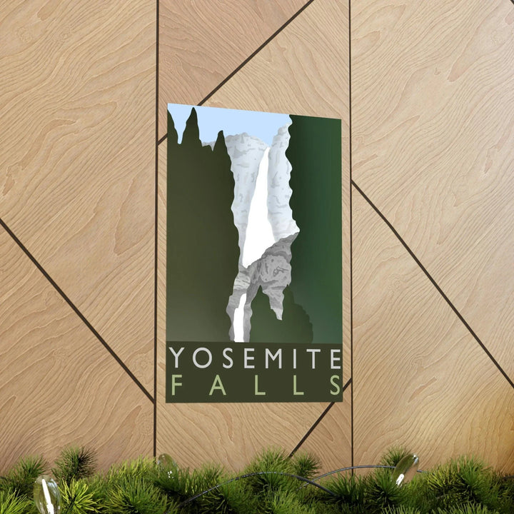 Yosemite Falls Minimalist Print, Poster, Printify, Back to School, Home & Living, Indoor, Matte, Paper, Posters, Valentine's Day promotion, Laura Christine Photography & Design, laurachristinedesign.com