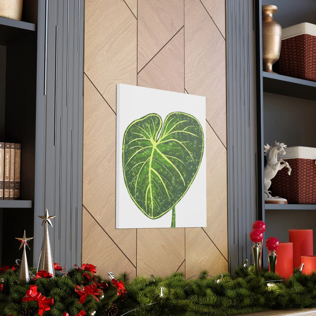 Philodendron Gloriosum Canvas - Stretched Canvas Art Print | Matte Indoor Wall Art - Laura Christine Photography & Design