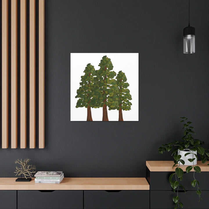 Coastal Redwoods Canvas - Stretched Cotton Canvas Art Print | Matte Finish Wall Hanging Artwork