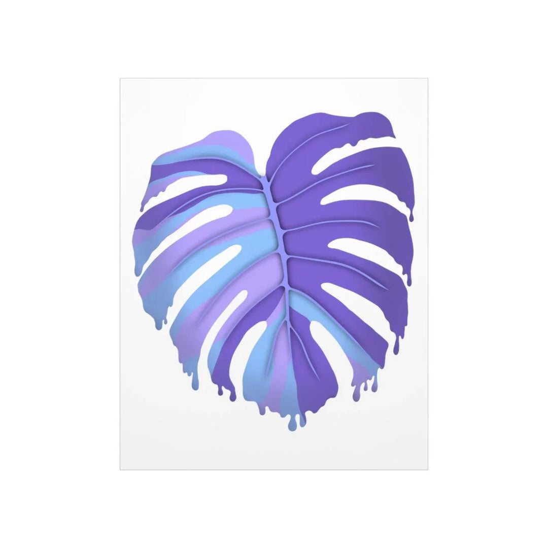 Melting Monstera, Purple - Print, Poster, Laura Christine Photography & Design, Back to School, Home & Living, Indoor, Matte, Paper, Posters, Valentine's Day promotion, Laura Christine Photography & Design, laurachristinedesign.com