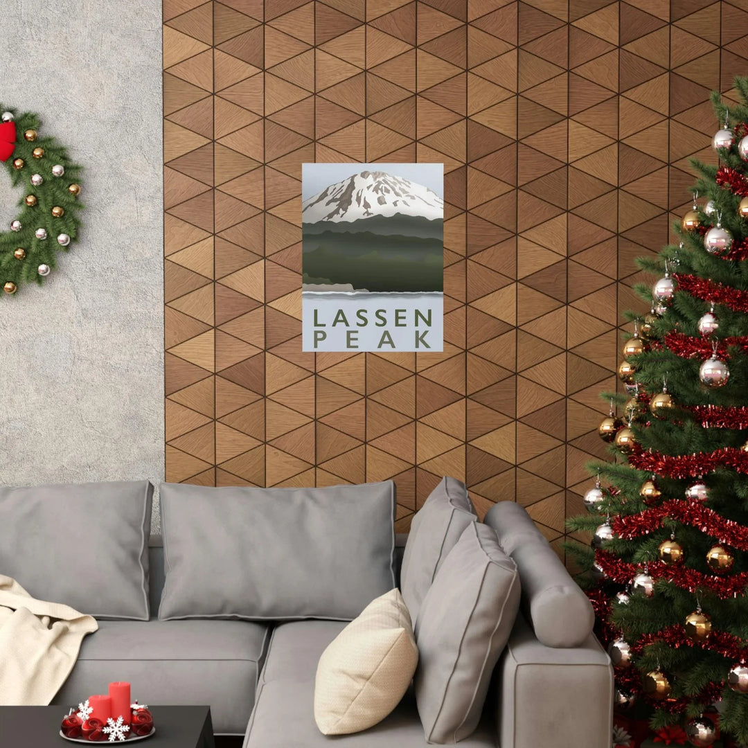 Lassen Peak Minimalist Print, Poster, Printify, Back to School, Home & Living, Indoor, Matte, Paper, Posters, Valentine's Day promotion, Laura Christine Photography & Design, laurachristinedesign.com