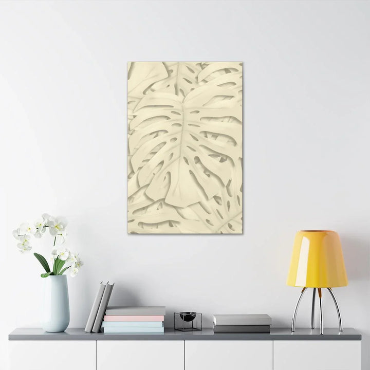 Soft Beige Monstera Canvas, Canvas, Laura Christine Photography & Design, Art & Wall Decor, Canvas, Hanging Hardware, Home & Living, Indoor, Laura Christine Photography & Design, laurachristinedesign.com