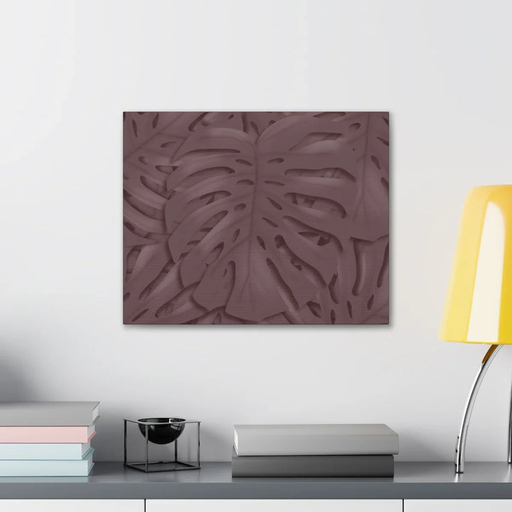 Monstera Canvas Art | Durable Matte Finish Canvas Art Print with Natural Leaf Hole Decor
