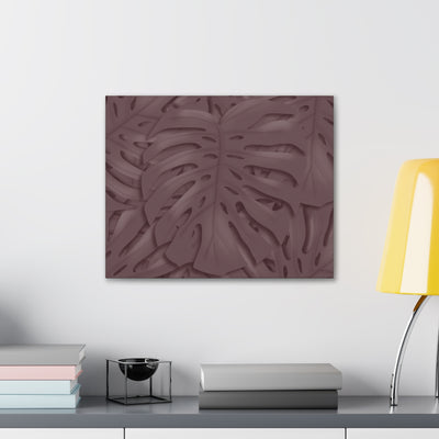 Merlot Monstera Canvas