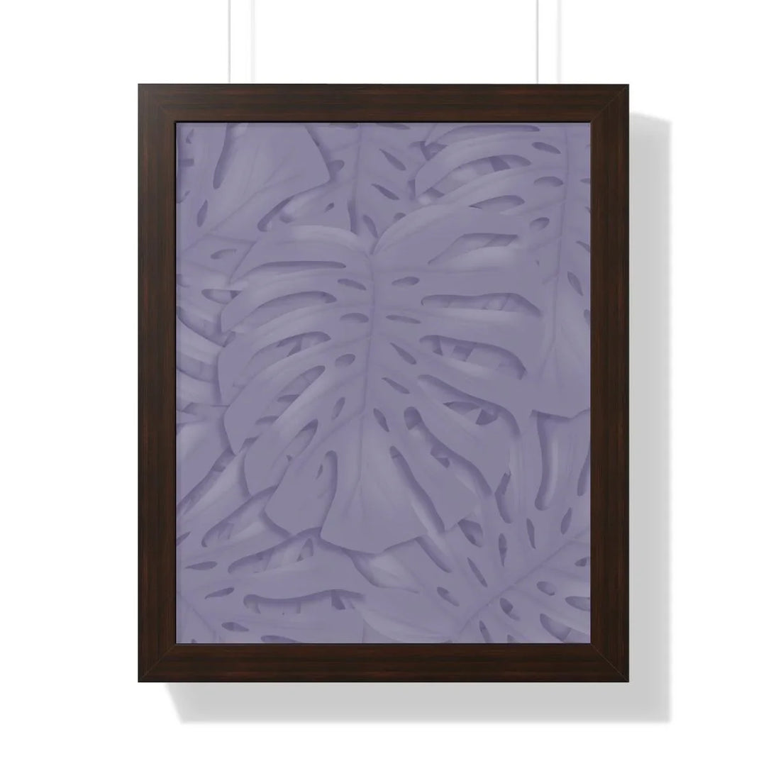 Violet Monstera Framed Print, Poster, Laura Christine Photography & Design, Framed, Home & Living, Indoor, Paper, Posters, Laura Christine Photography & Design, laurachristinedesign.com