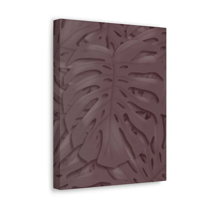 Monstera Canvas Art | Durable Matte Finish Canvas Art Print with Natural Leaf Hole Decor