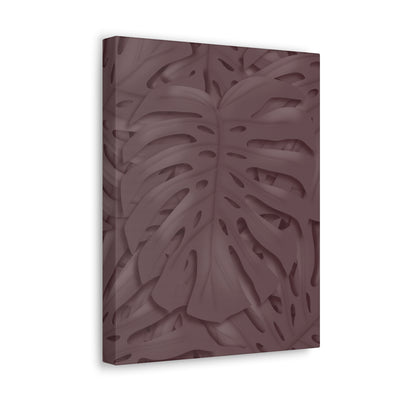 Merlot Monstera Canvas