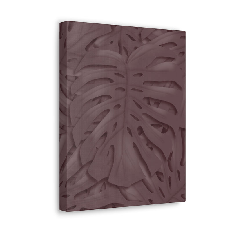 Merlot Monstera Canvas