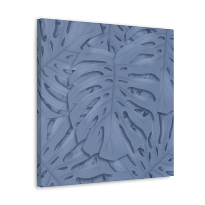 Slate Blue Monstera Canvas, Canvas, Laura Christine Photography & Design, Art & Wall Decor, Canvas, Hanging Hardware, Home & Living, Indoor, Laura Christine Photography & Design, laurachristinedesign.com