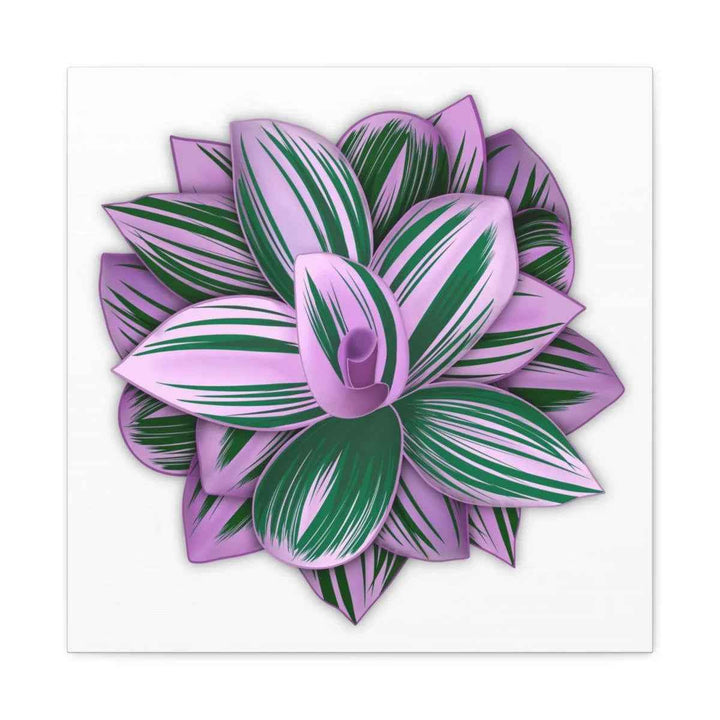 Tradescantia Nanouk Canvas – Botanical Canvas Art Print | Matte Finish Wall Decor