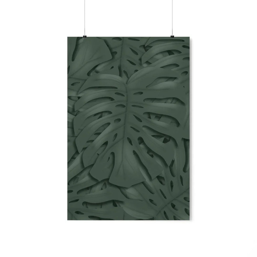 Deep Green Monstera Print, Poster, Laura Christine Photography & Design, Back to School, Home & Living, Indoor, Matte, Paper, Posters, Valentine's Day promotion, Laura Christine Photography & Design, laurachristinedesign.com